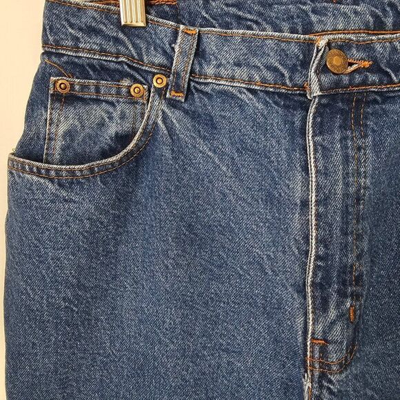 EUC VINTAGE OPEN TRAILS HIGH RISE TAPERED JEANS 100% COTTON SIZE 14 MEDIUM - Picture 5 of 15